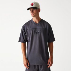 Chicago Bulls NBA Tonal Dark Grey Mesh Jersey-kentox