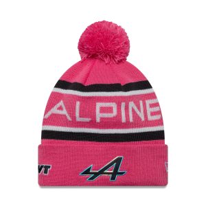 Alpine Racing Youth Replica Pierre Gasly Pink Cuff Knit Beanie Hat-kentox