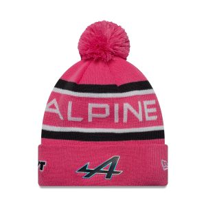 Alpine Racing Youth Replica Jack Doohan Pink Cuff Knit Beanie Hat-kentox