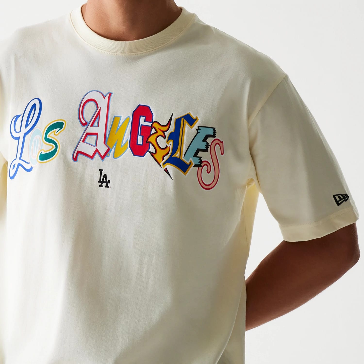 LA Dodgers MLB Life Graphic Cream T-Shirt-kentox - Image 3