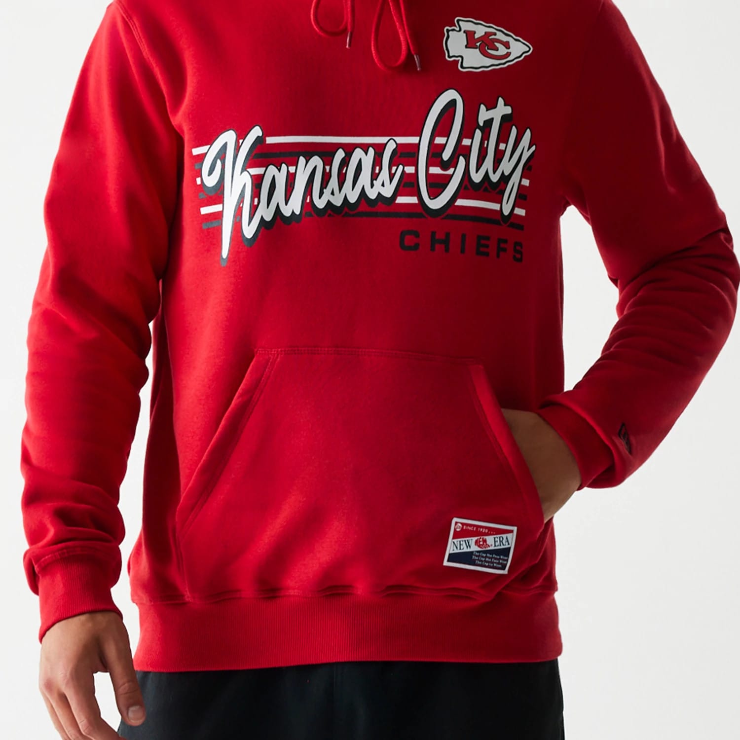 Kansas City Chiefs NFL Throwback Red Pullover Hoodie-kentox - Image 3