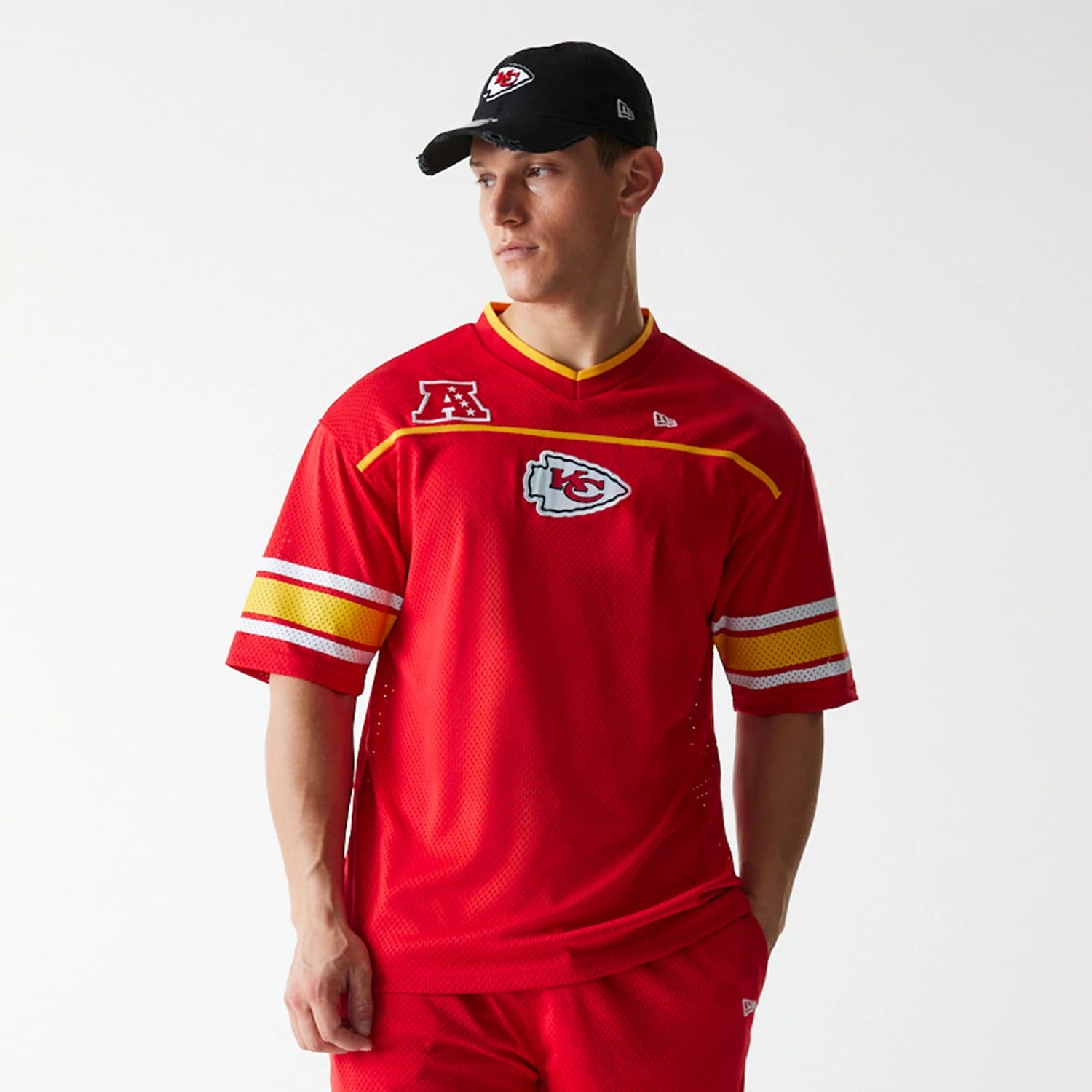 Kansas City Chiefs NFL Mesh Red Jersey-kentox - Image 3