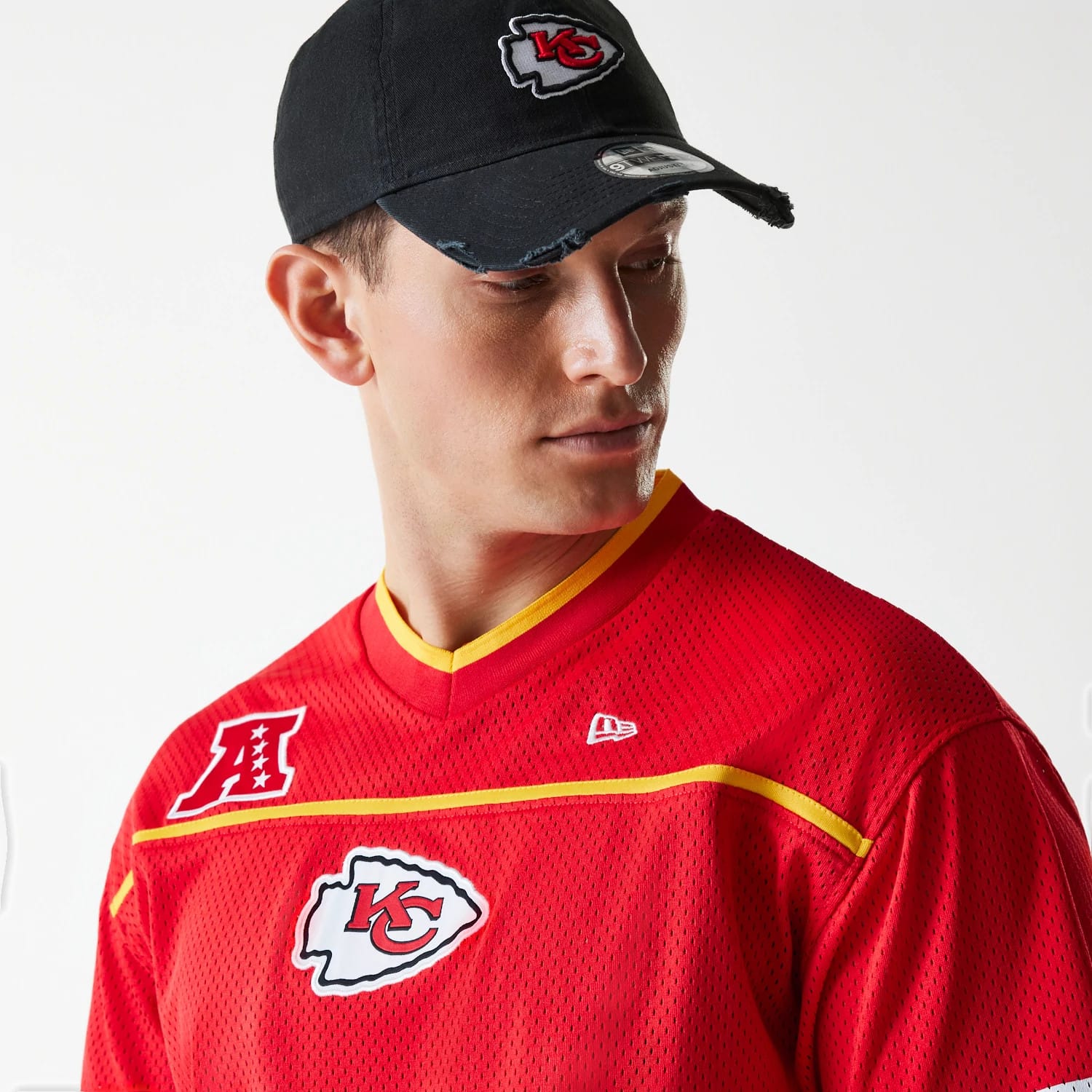 Kansas City Chiefs NFL Mesh Red Jersey-kentox - Image 4