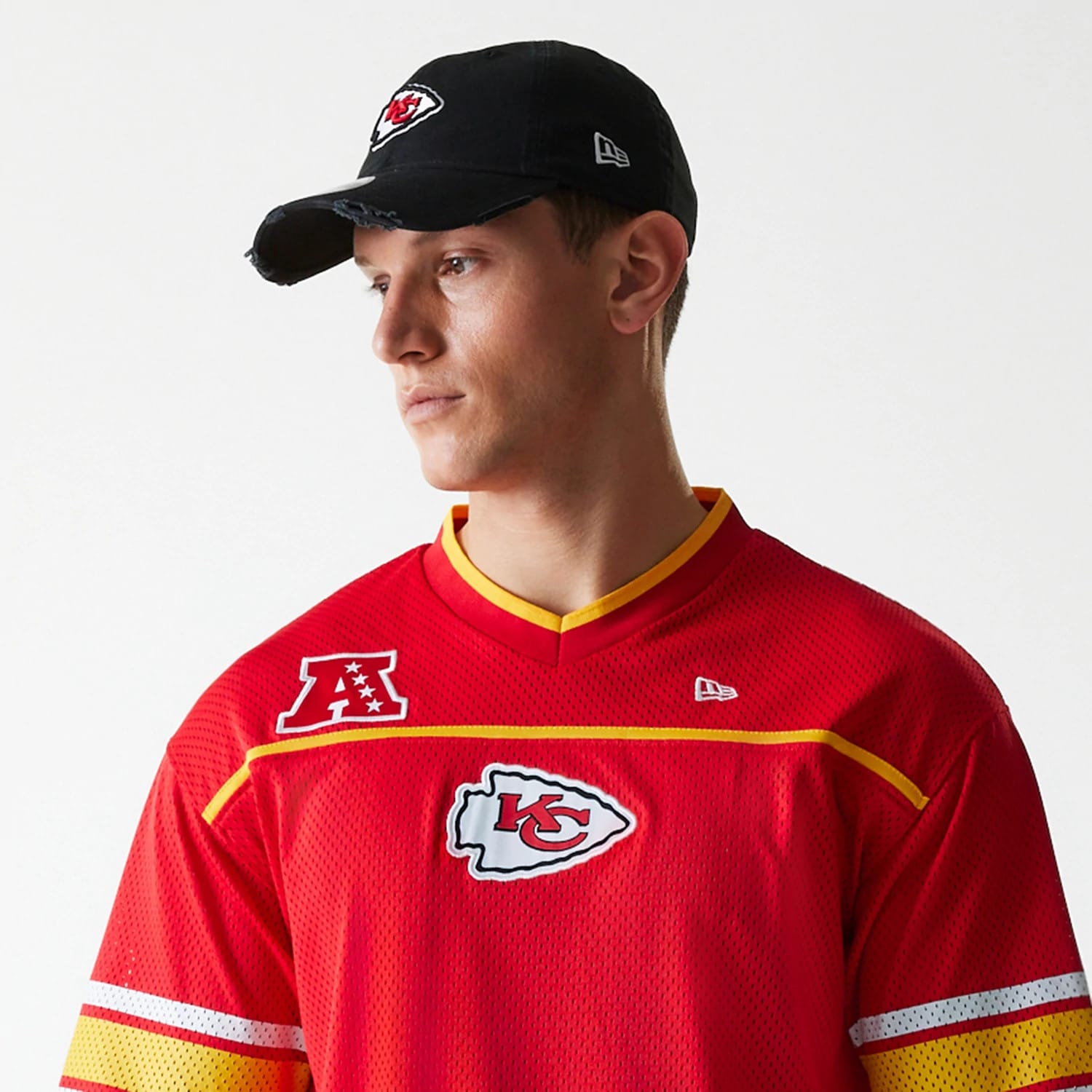 Kansas City Chiefs NFL Mesh Red Jersey-kentox - Image 5
