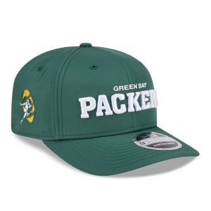 Green Bay Packers NFL Coach Dark Green 9SEVENTY Stretch Snap Adjustable Cap-kentox