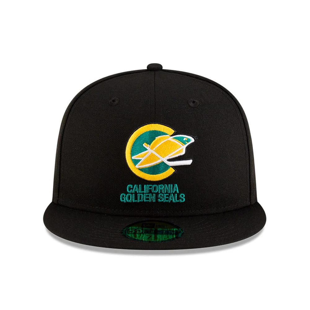 California Golden Seals NHL Basic Black 59FIFTY Fitted Cap-kentox - Image 3