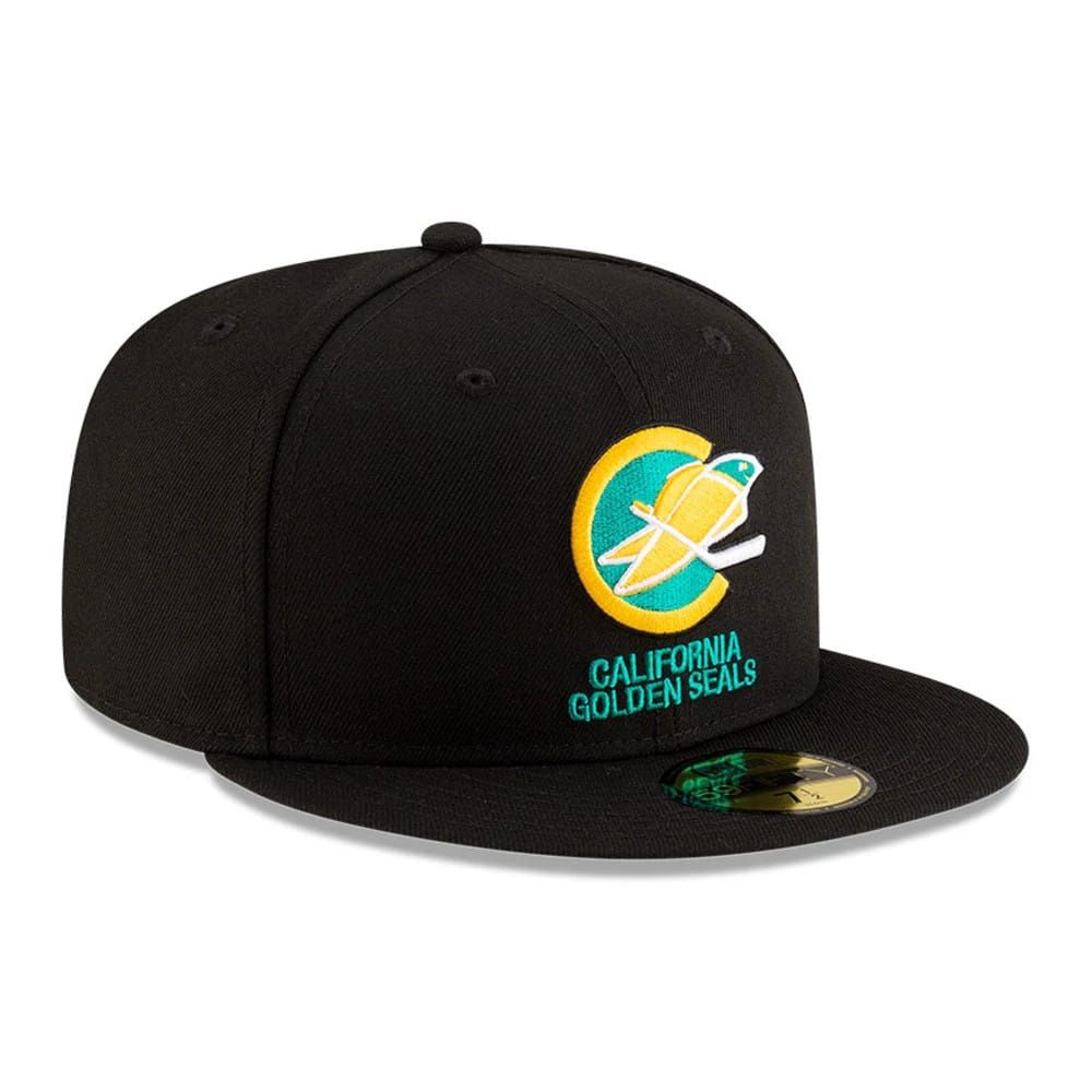 California Golden Seals NHL Basic Black 59FIFTY Fitted Cap-kentox - Image 4