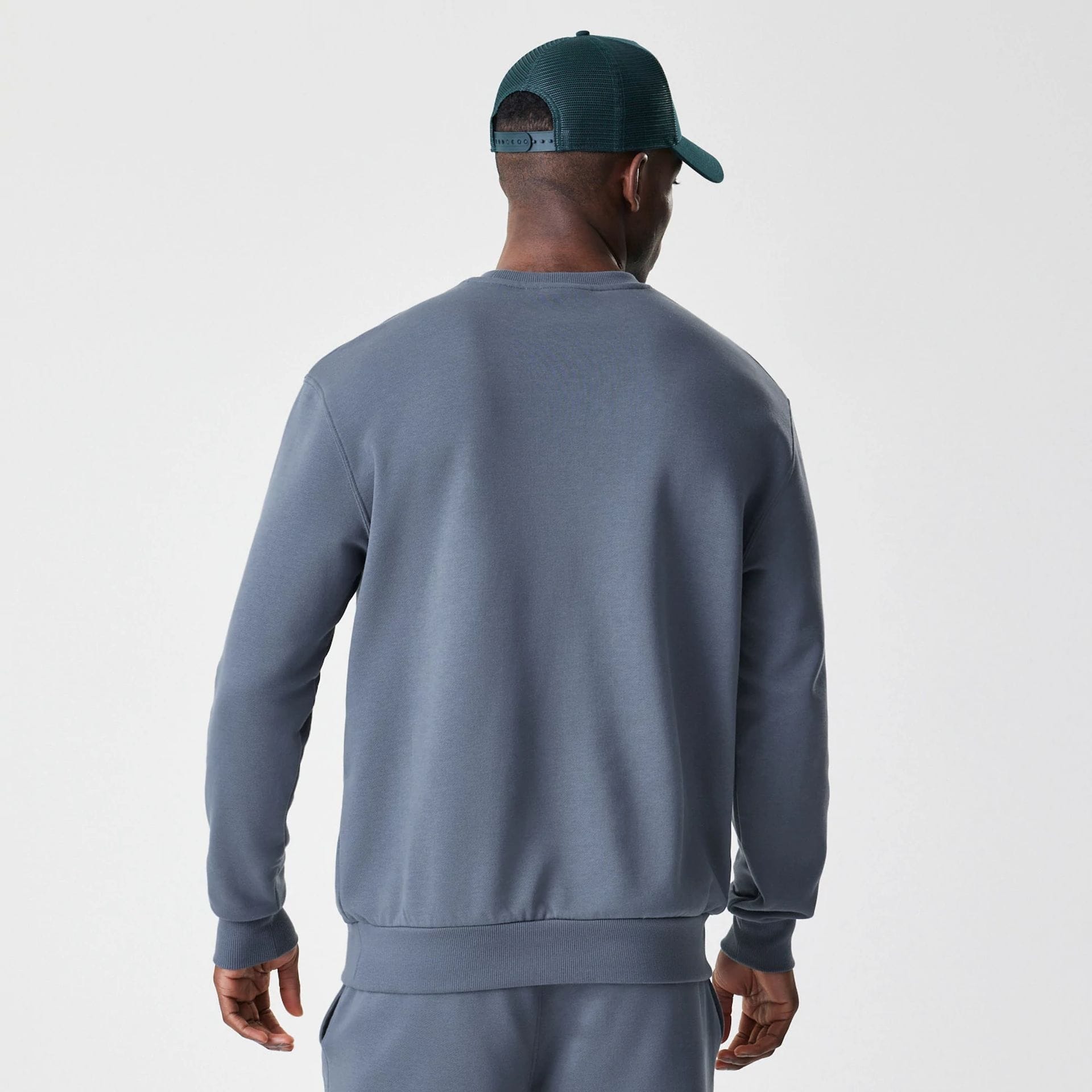LA Dodgers MLB Midi League Essential Dark Grey Oversized Crew Neck Sweater-kentox - Image 2