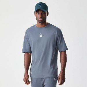 LA Dodgers MLB Midi League Essential Dark Grey Oversized T-Shirt-kentox
