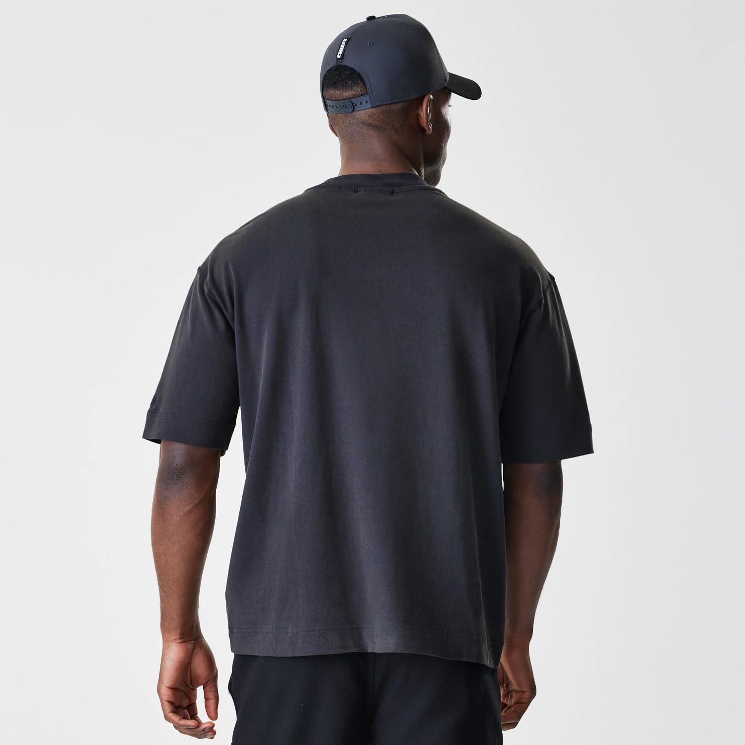 Kansas City Chiefs NFL Washed Boxy Black Oversized T-Shirt-kentox - Image 2