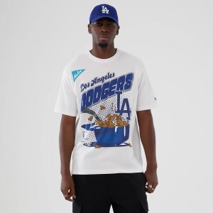 LA Dodgers MLB Lifestyle Graphic White T-Shirt-kentox