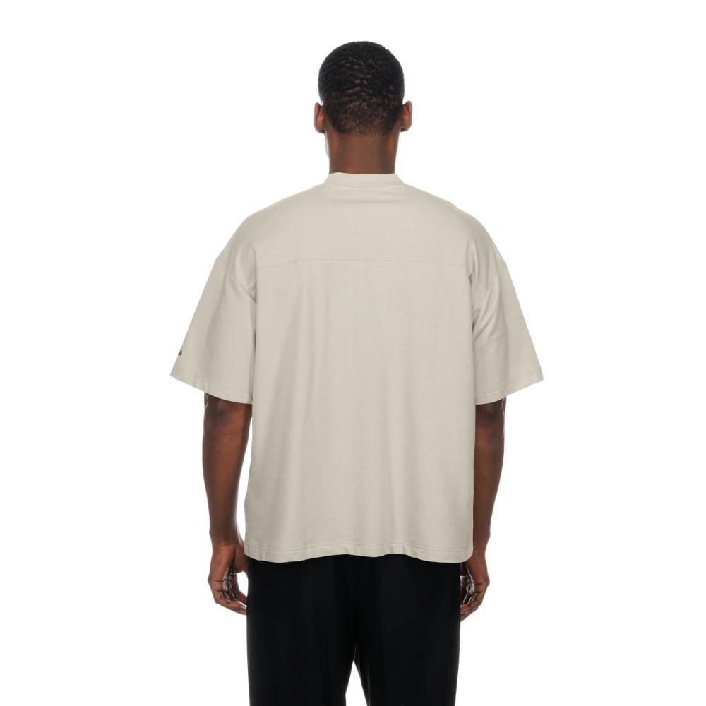 Brooklyn Nets NBA Throwback Prep Light Beige T-Shirt-kentox - Image 2