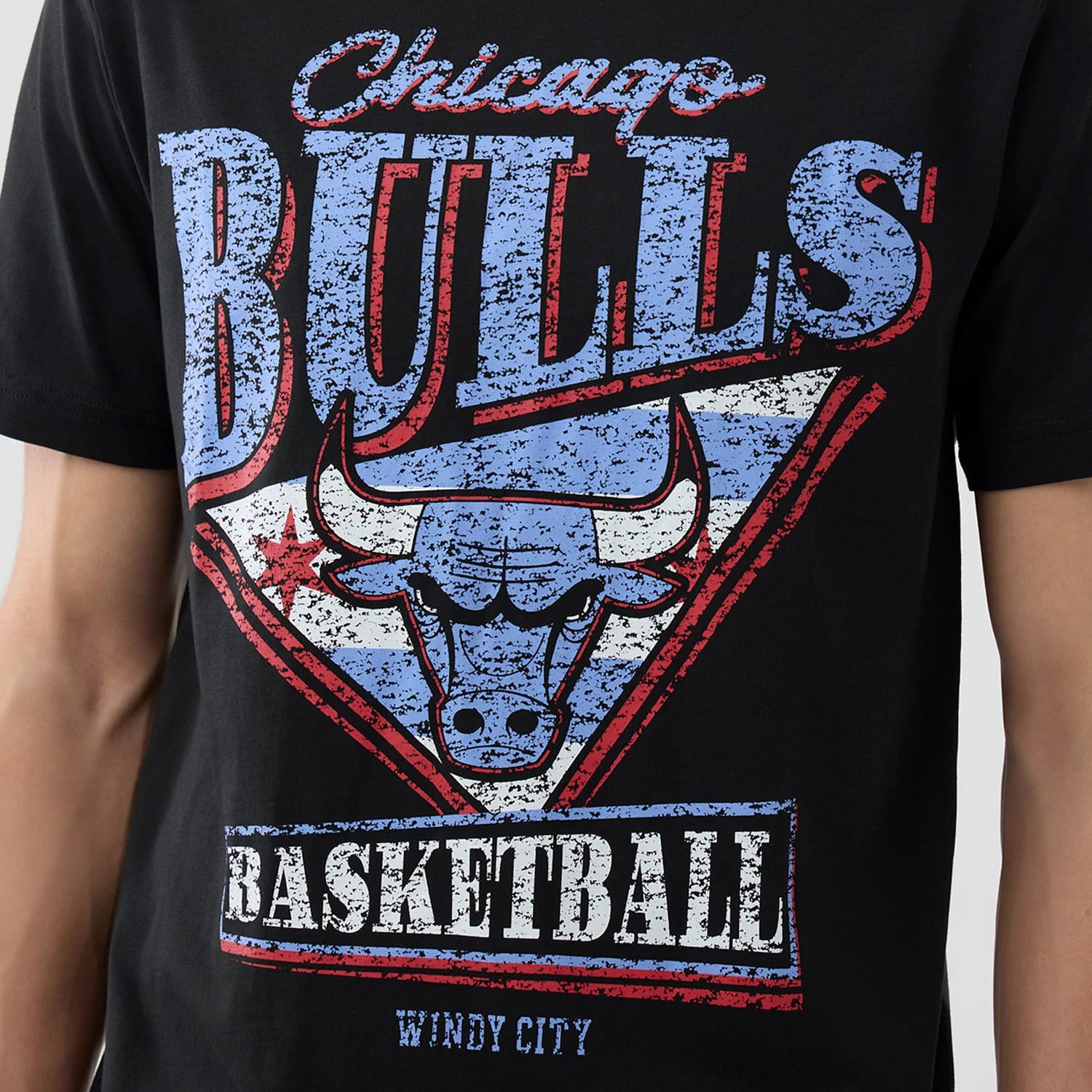 Chicago Bulls NBA City Edition Black T-Shirt-kentox - Image 3