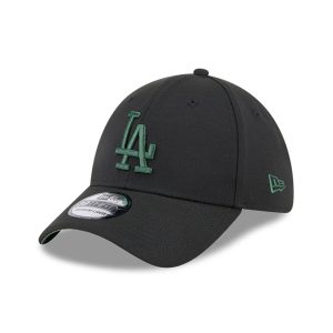 LA Dodgers MLB Lifestyle Black 39THIRTY Stretch Fit Cap-kentox