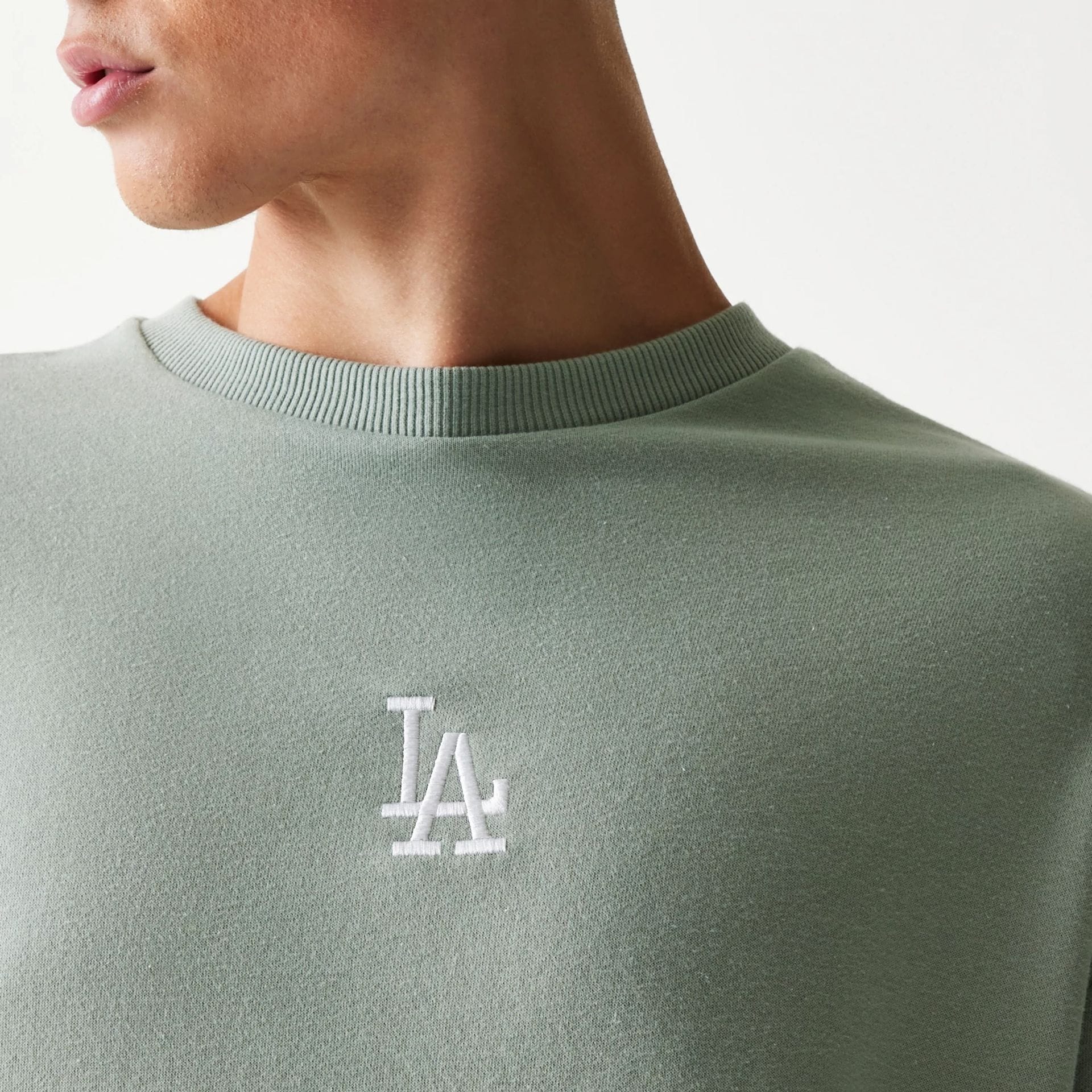 LA Dodgers MLB Midi Pastel Green Oversized Crew Neck Sweater-kentox - Image 6
