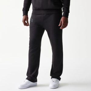 Chicago Bulls NBA Black Straight Leg Joggers-kentox