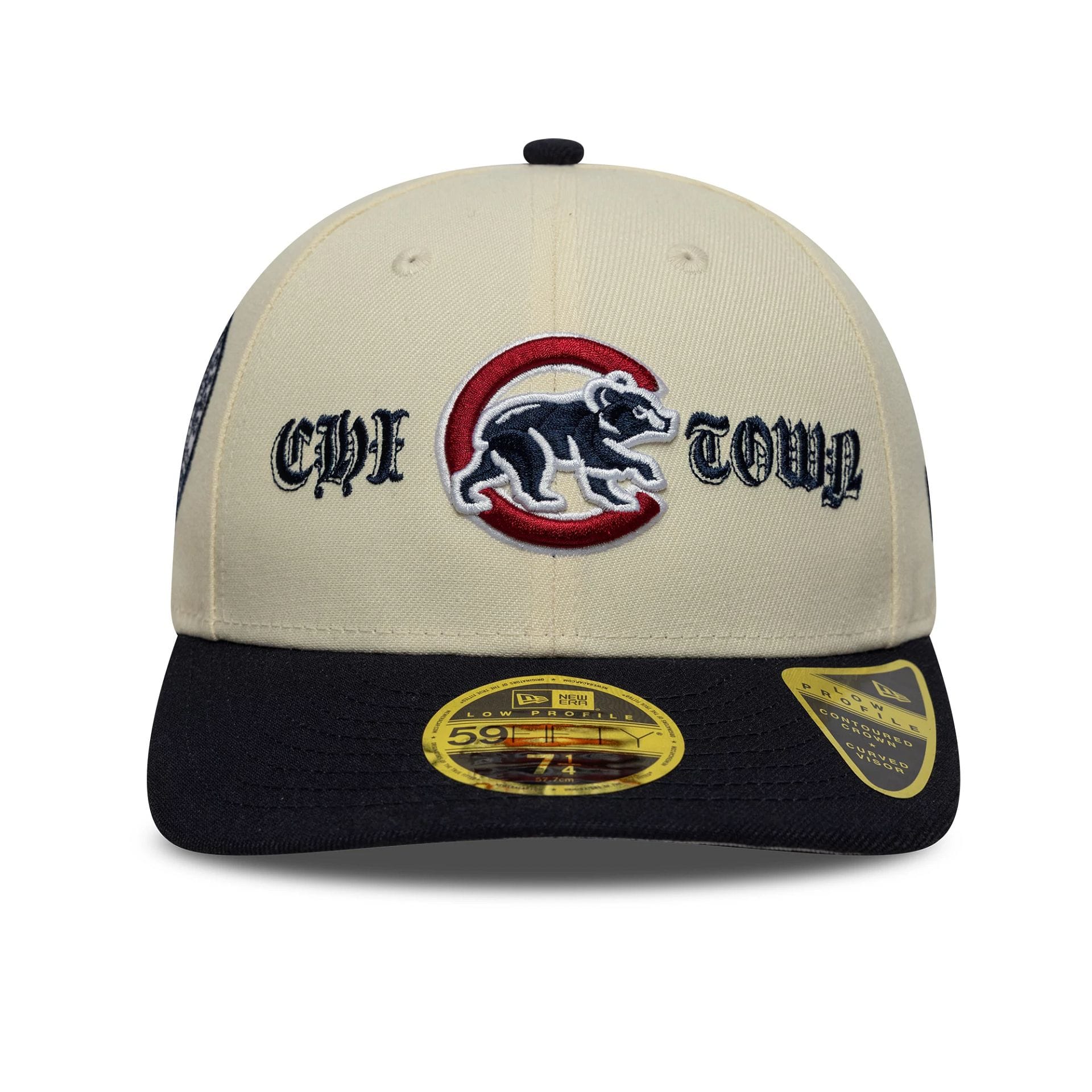 Chicago Cubs MLB Cooperstown Cream Low Profile 59FIFTY Fitted Cap-kentox - Image 2