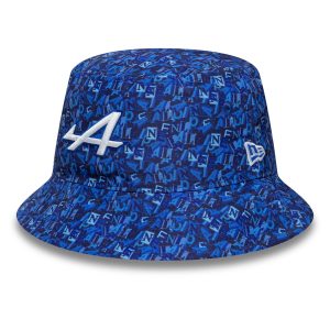 Alpine Racing All Over Print Navy Bucket Hat-kentox