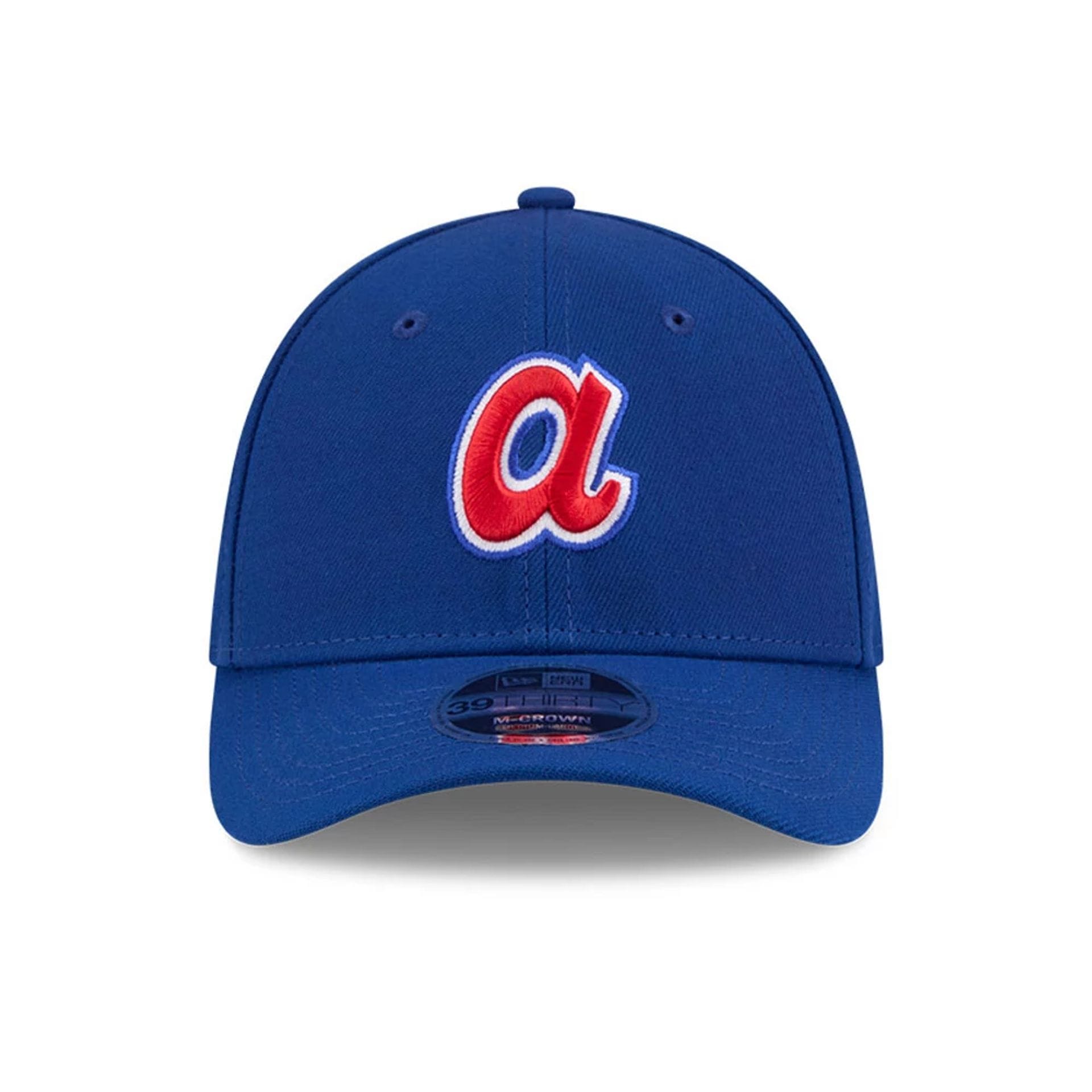 Atlanta Braves MLB Blue 39THIRTY M-Crown Stretch Fit Cap-kentox - Image 3