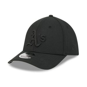 Athletics MLB Outline Black 39THIRTY M-Crown Stretch Fit Cap-kentox