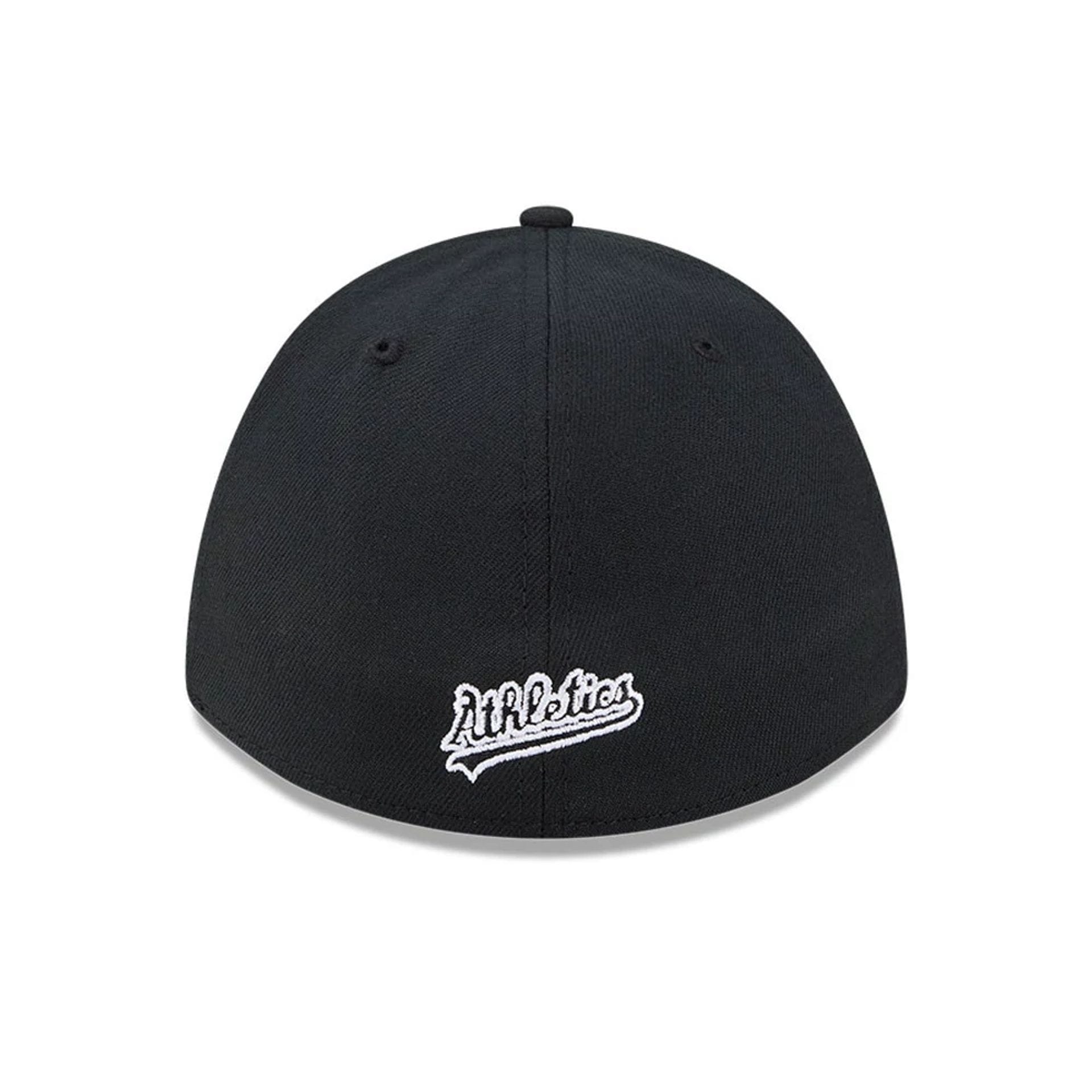Athletics MLB Black 39THIRTY M-Crown Stretch Fit Cap-kentox - Image 3