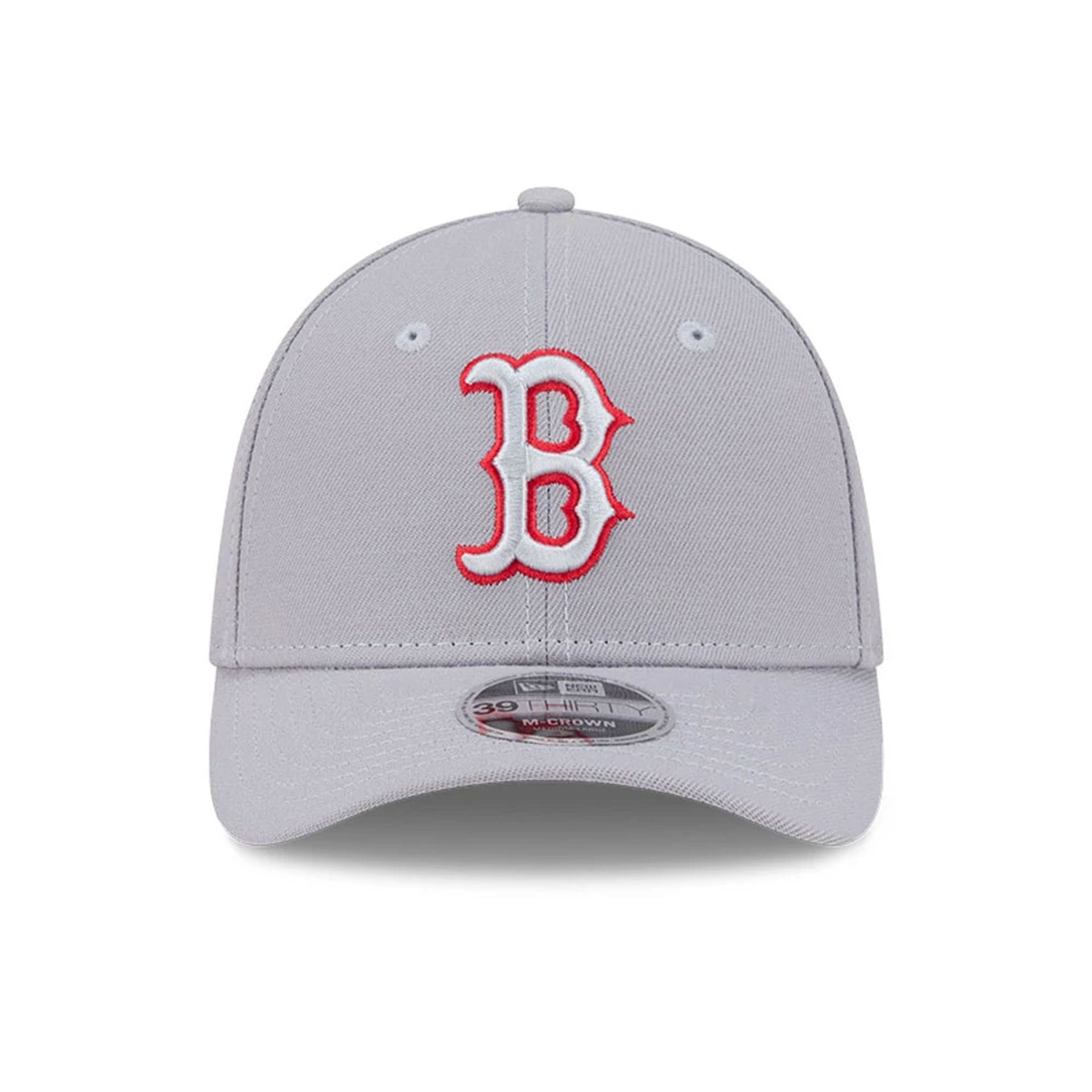 Boston Red Sox MLB Grey 39THIRTY M-Crown Stretch Fit Cap-kentox - Image 2