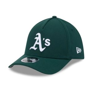 Athletics MLB Dark Green 39THIRTY M-Crown A-Frame Stretch Fit Cap-kentox