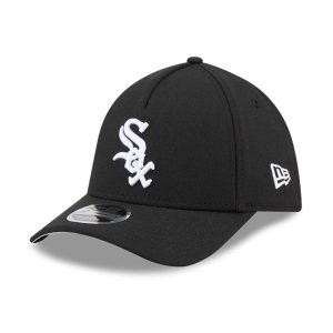Chicago White Sox MLB Black 39THIRTY M-Crown A-Frame Stretch-Fit Cap-kentox