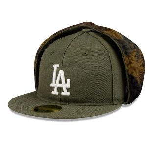 LA Dodgers MLB Camo Open Green Retro Crown 59FIFTY Fitted Cap-kentox