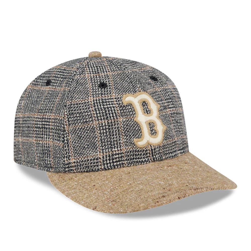 Boston Red Sox MLB Vintage Tweed Open Blue Retro Crown 59FIFTY Fitted Cap-kentox - Image 3