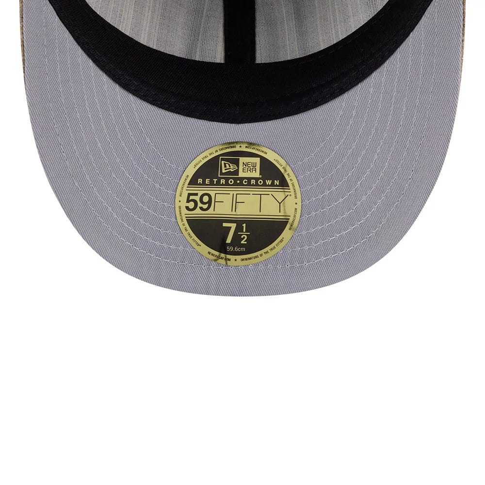 Boston Red Sox MLB Vintage Tweed Open Blue Retro Crown 59FIFTY Fitted Cap-kentox - Image 2