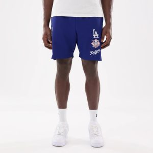 LA Dodgers MLB Match Dark Blue Oversized Shorts-kentox