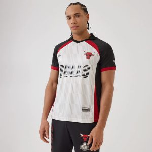 Chicago Bulls NBA Match White T-Shirt-kentox