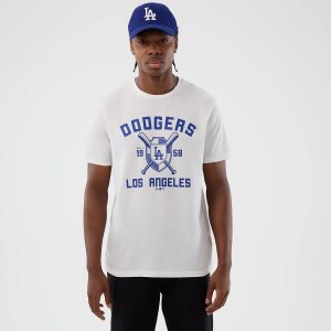 LA Dodgers MLB Back To School White T-Shirt-kentox