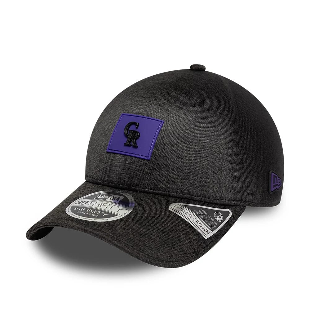 Colorado Rockies MLB Clubhouse Black 39THIRTY Infinity Stretch Fit Cap-kentox - Image 3