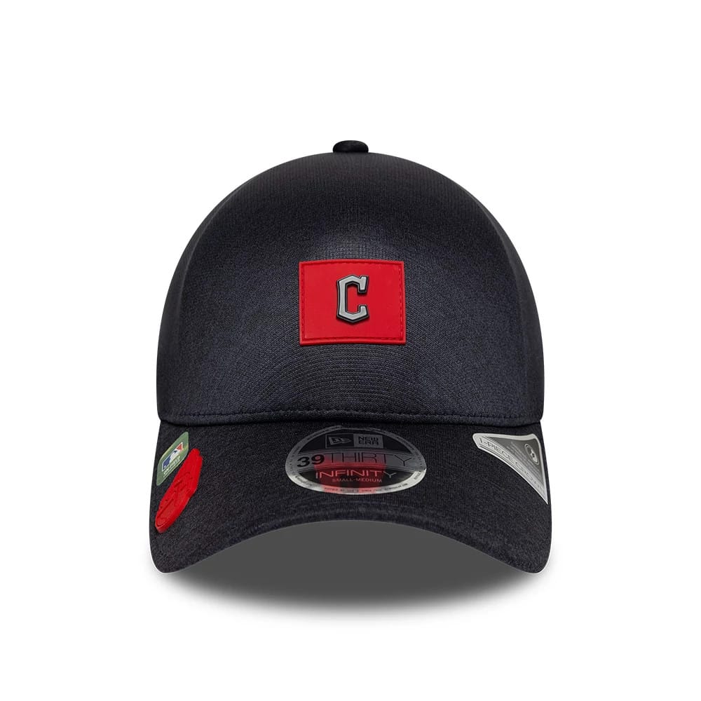 Cleveland Guardians MLB Clubhouse Navy 39THIRTY Infinity Stretch Fit Cap-kentox - Image 2