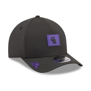 Colorado Rockies MLB Clubhouse Black 9FORTY M-Crown A-Frame Adjustable Cap-kentox