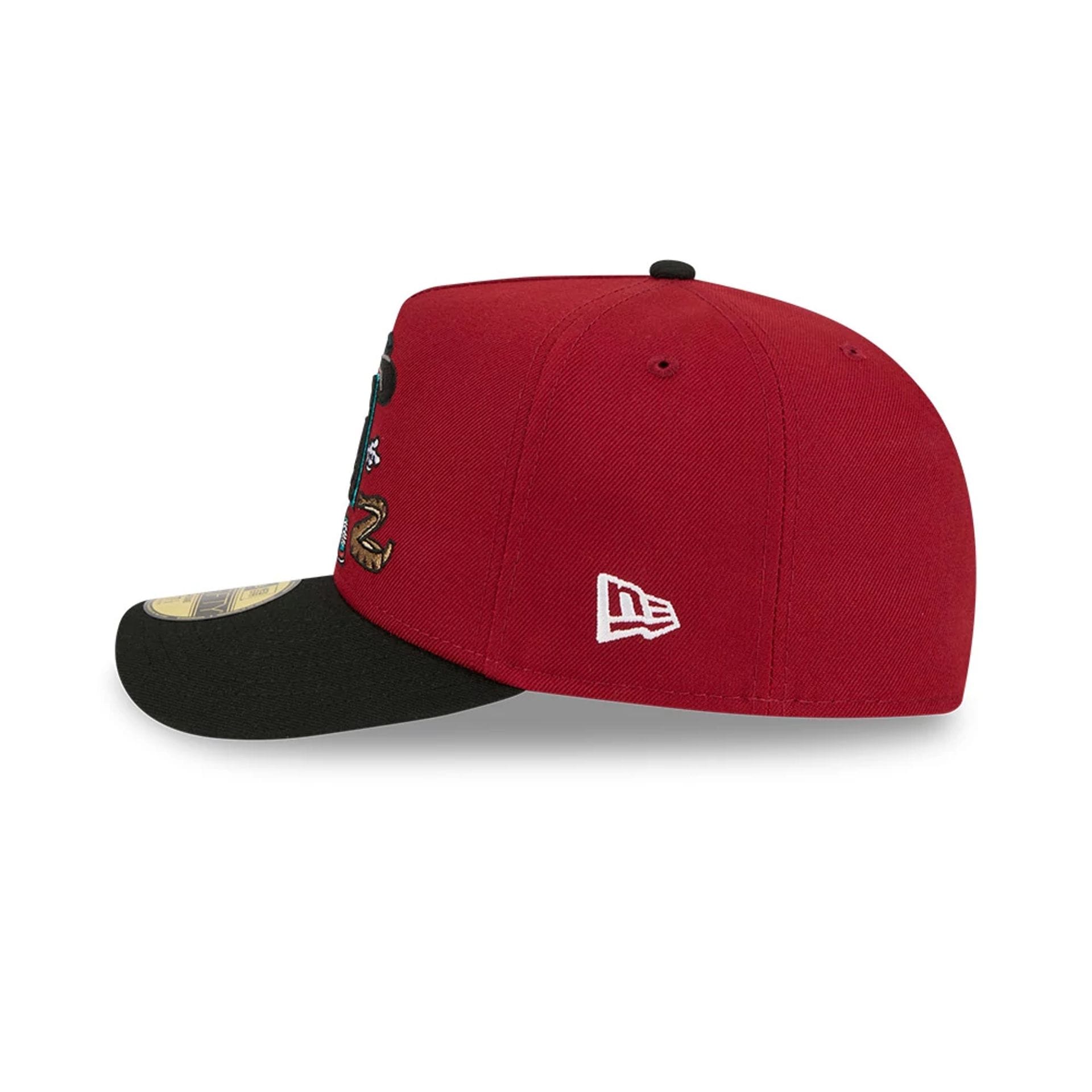 Arizona Diamondbacks MLB Cartoon Dark Red 59FIFTY A-Frame Fitted Cap-kentox - Image 6