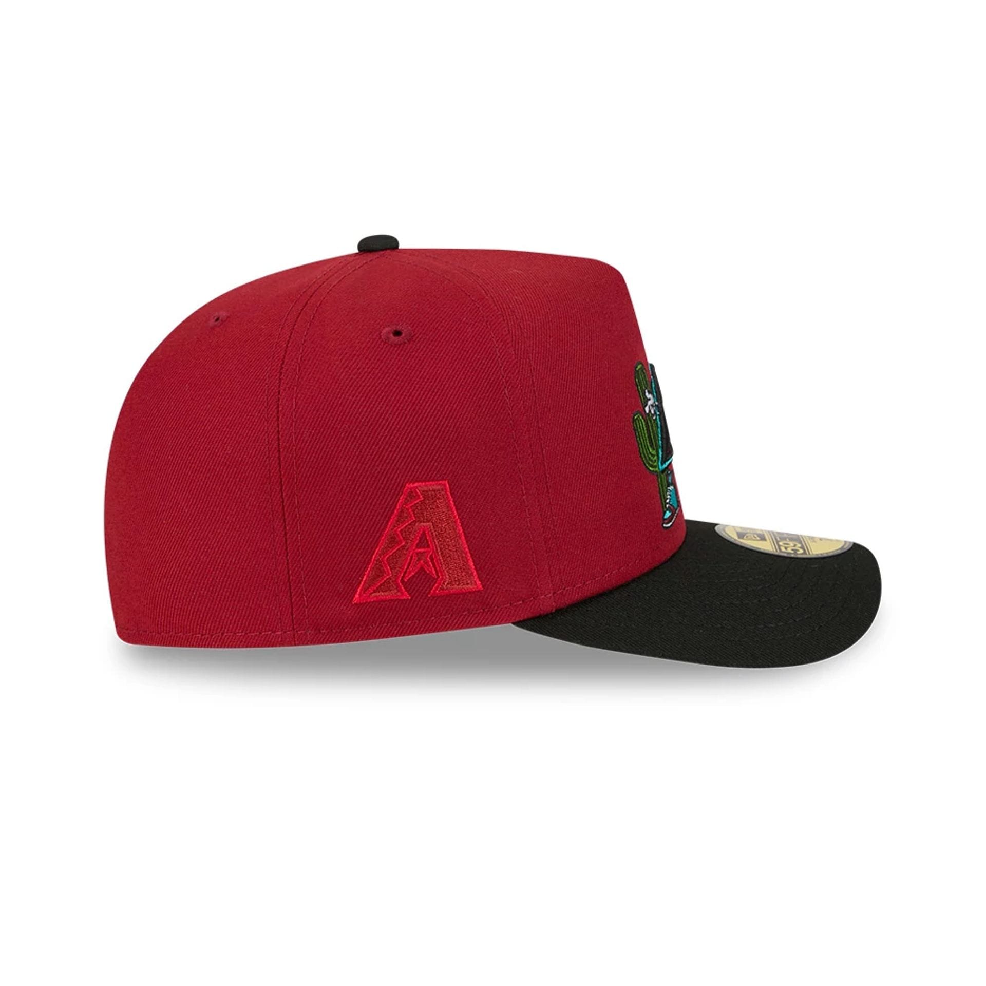 Arizona Diamondbacks MLB Cartoon Dark Red 59FIFTY A-Frame Fitted Cap-kentox - Image 5