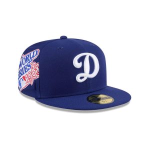 LA Dodgers MLB Hidden Hit Dark Blue 59FIFTY Fitted Cap-kentox