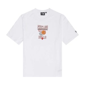 Chicago Bulls NBA Graphic White T-Shirt-kentox