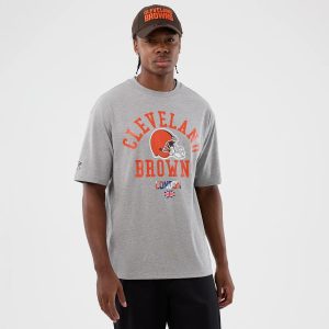 Cleveland Browns NFL International Series Games Grey Oversized T-Shirt-kentox