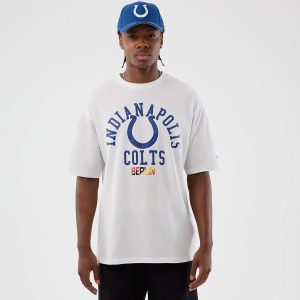 Indianapolis Colts NFL International Series Games White Oversized T-Shirt-kentox