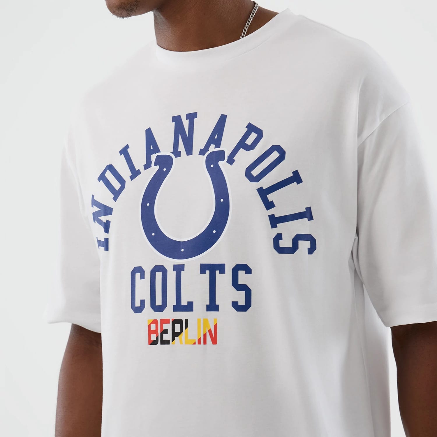 Indianapolis Colts NFL International Series Games White Oversized T-Shirt-kentox - Image 3