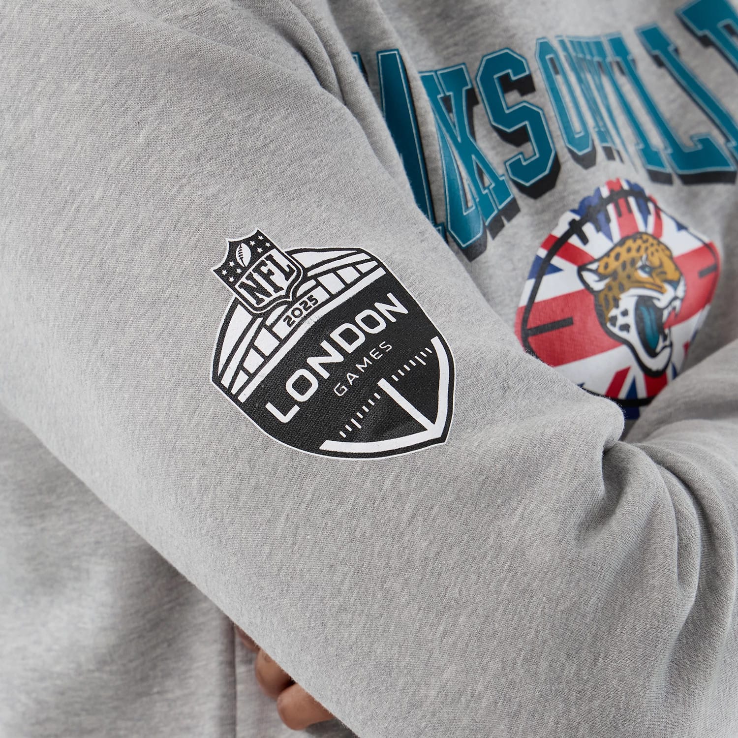 Jacksonville Jaguars NFL International Series Games Grey Pullover Hoodie-kentox - Image 5