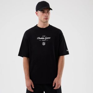 Dublin Game NFL International Series Games Black Oversized T-Shirt-kentox