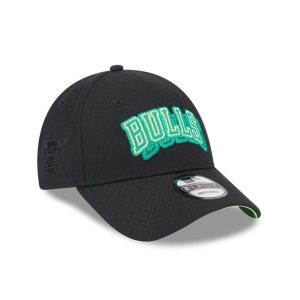 Chicago Bulls NBA Neon Black 9FORTY Adjustable Cap-kentox