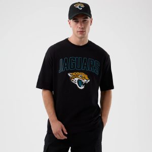 Jacksonville Jaguars NFL International Series Games Black Oversized T-Shirt-kentox