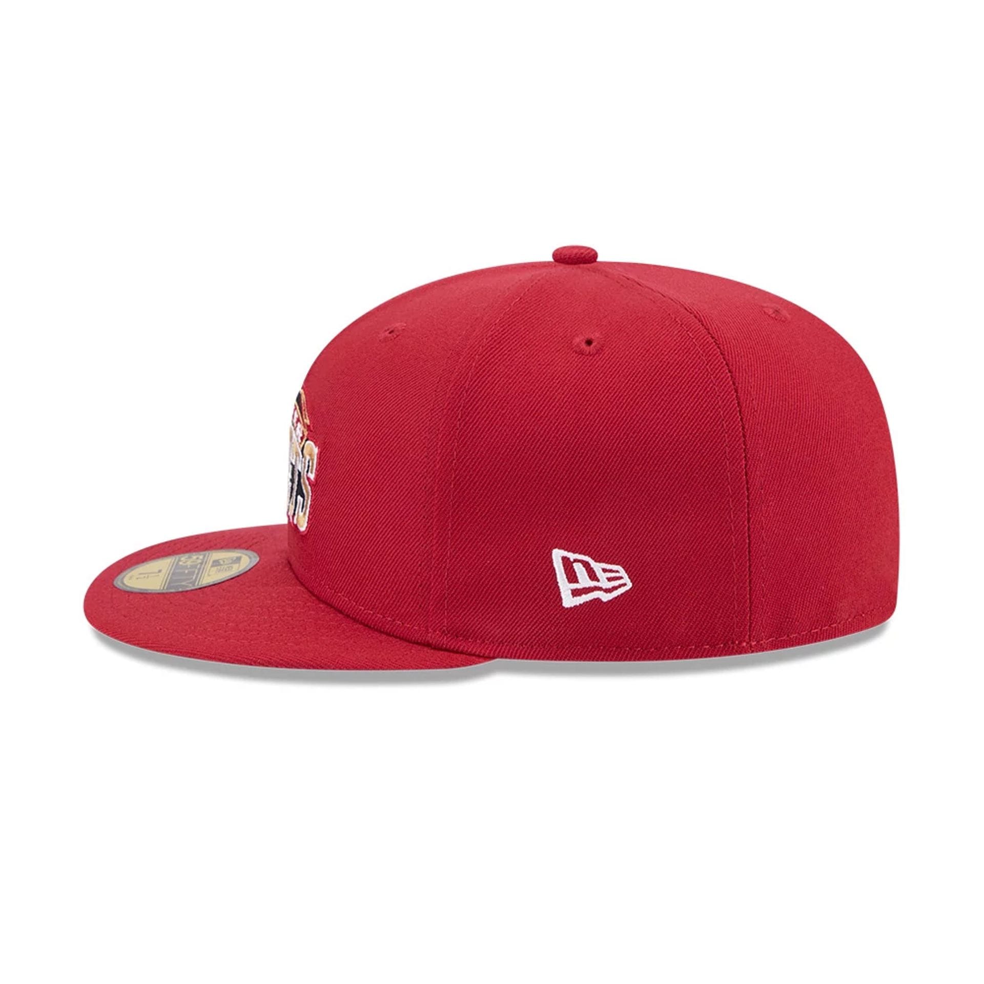 Denver Nuggets NBA Hardwood Classic Dark Red 59FIFTY Fitted Cap-kentox - Image 5