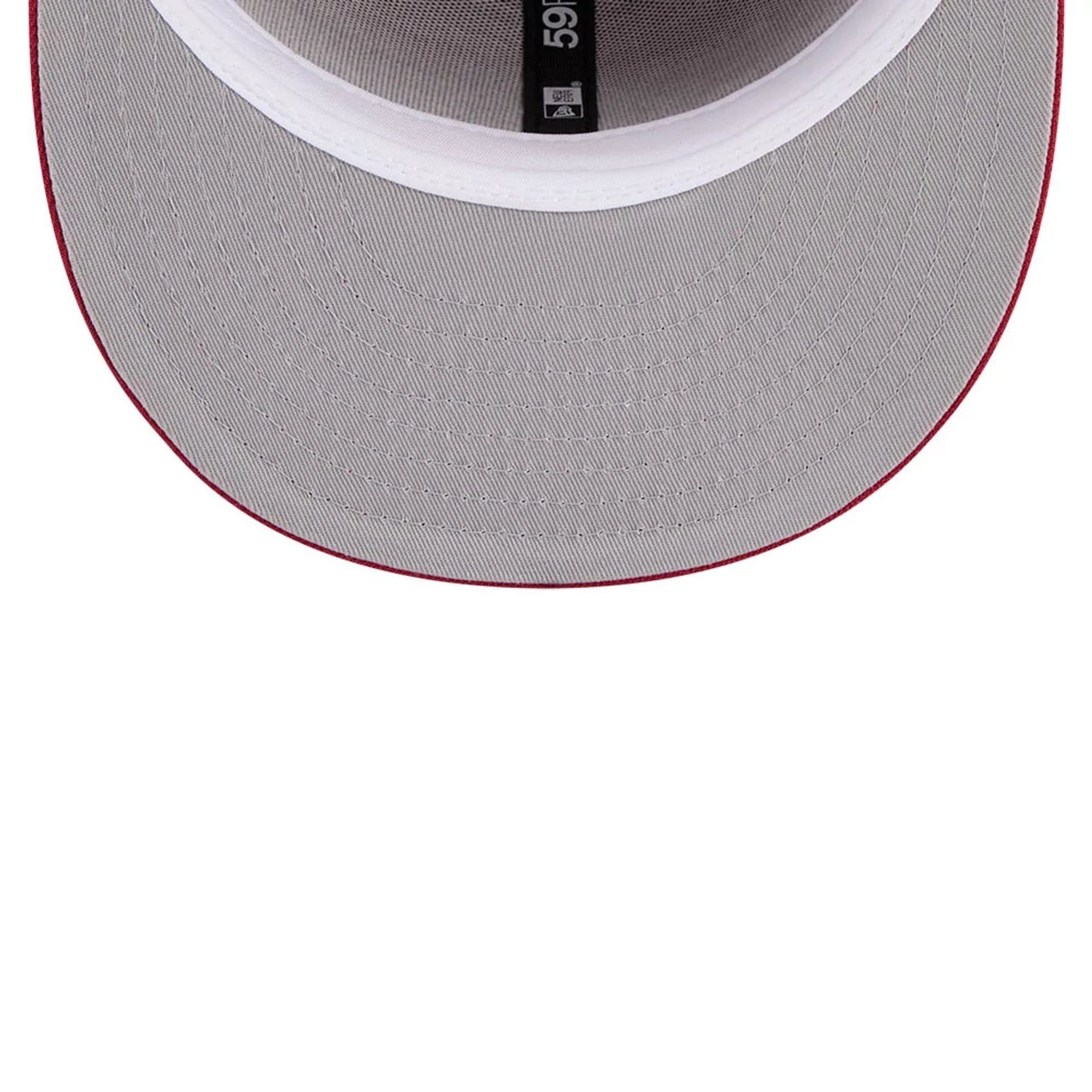 Denver Nuggets NBA Hardwood Classic Dark Red 59FIFTY Fitted Cap-kentox - Image 2